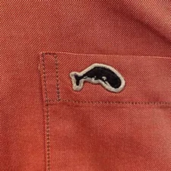 Nantucket Whaler Red Cotton Long Sleeve Oxford Shirt Mens XL (1067) - Picture 3 of 6